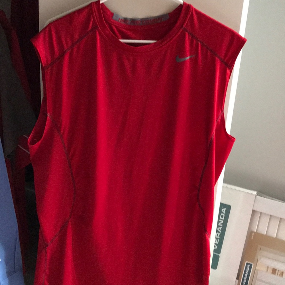 Red Cutoff Nike